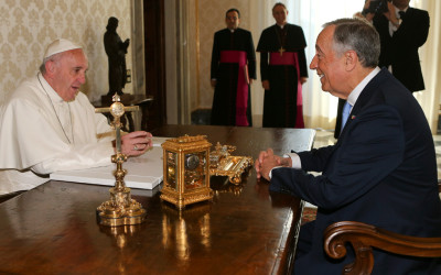 Papa Francisco recebeu Marcelo Rebelo de Sousa